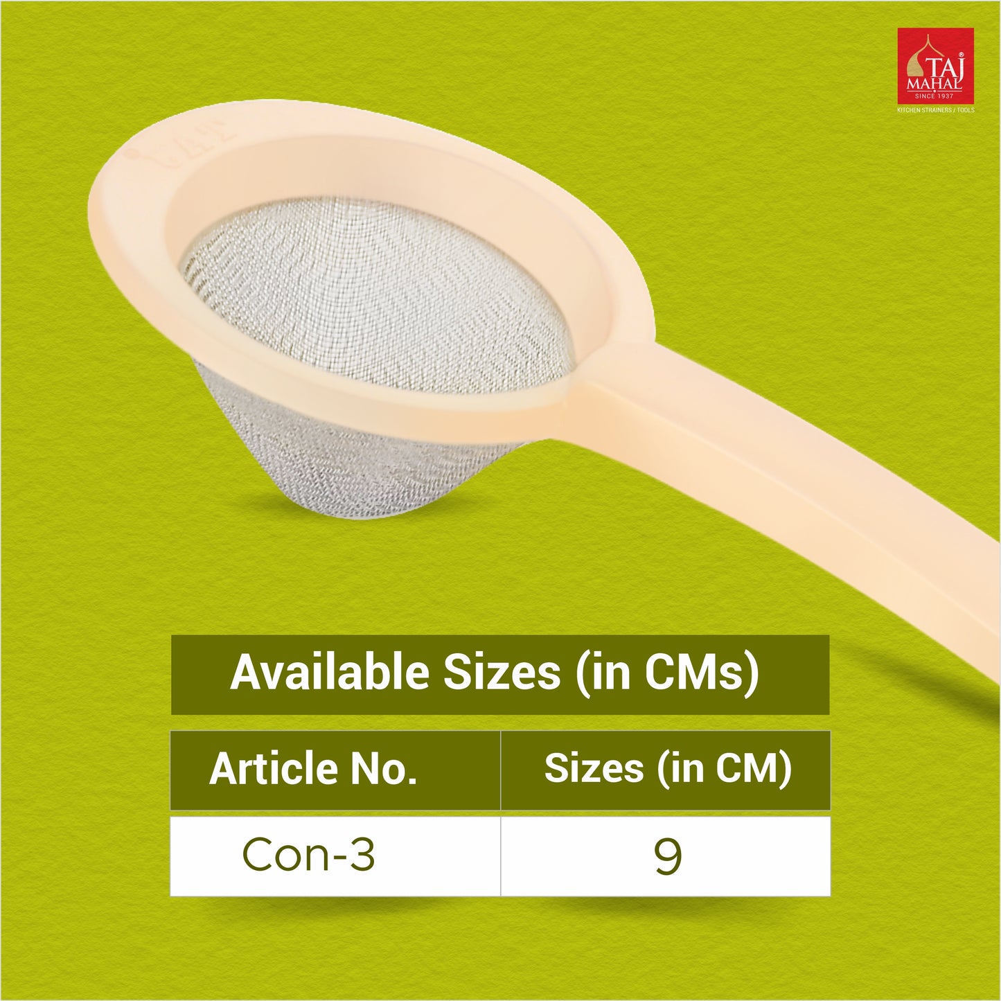 PLASTIC CONICAL TEA AND COFFEE STRAINER