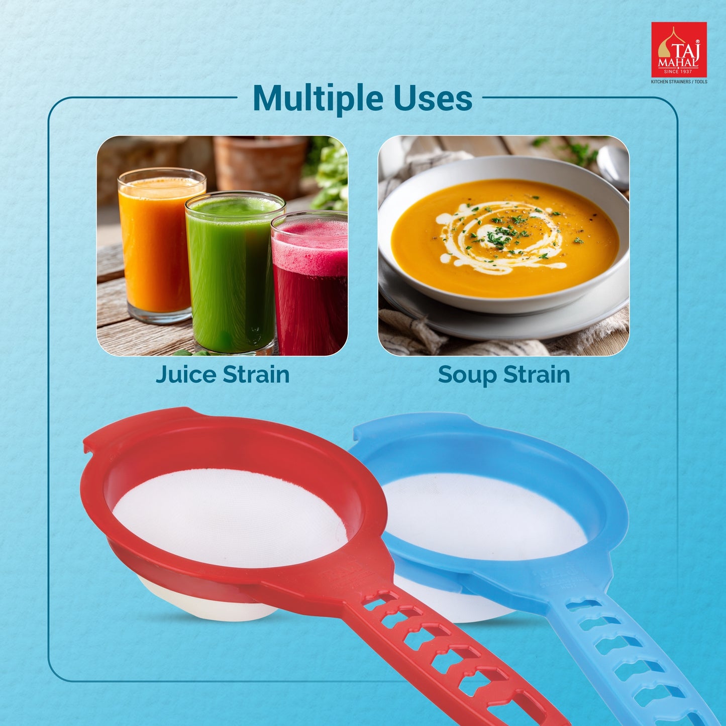 PLASTIC HEAVY JUICE AND SOUP STRAINER