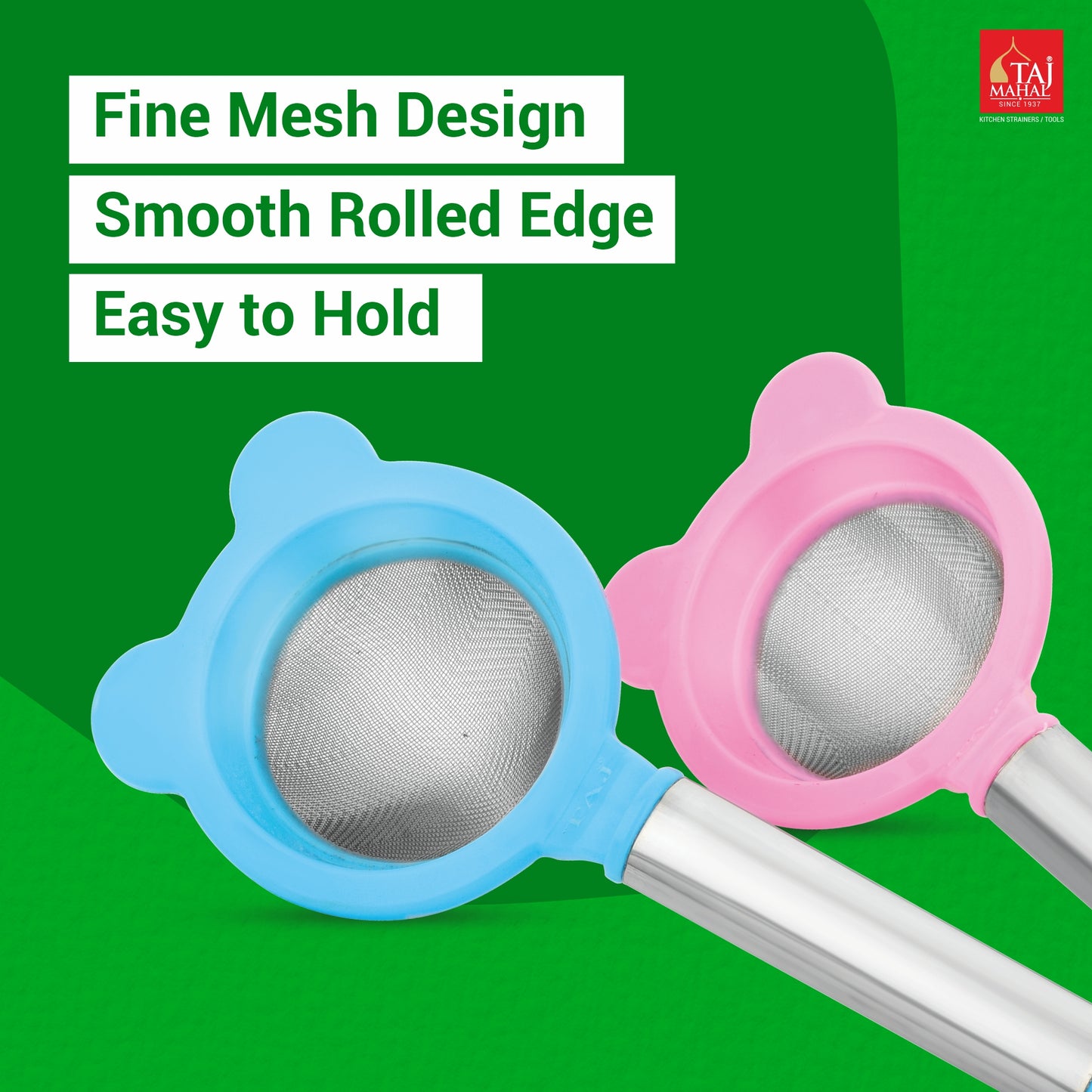 PLASTIC NEW EAGLE PIPE CONICAL SS MESH TEA AND COFFEE STRAINER (12 Pieces)