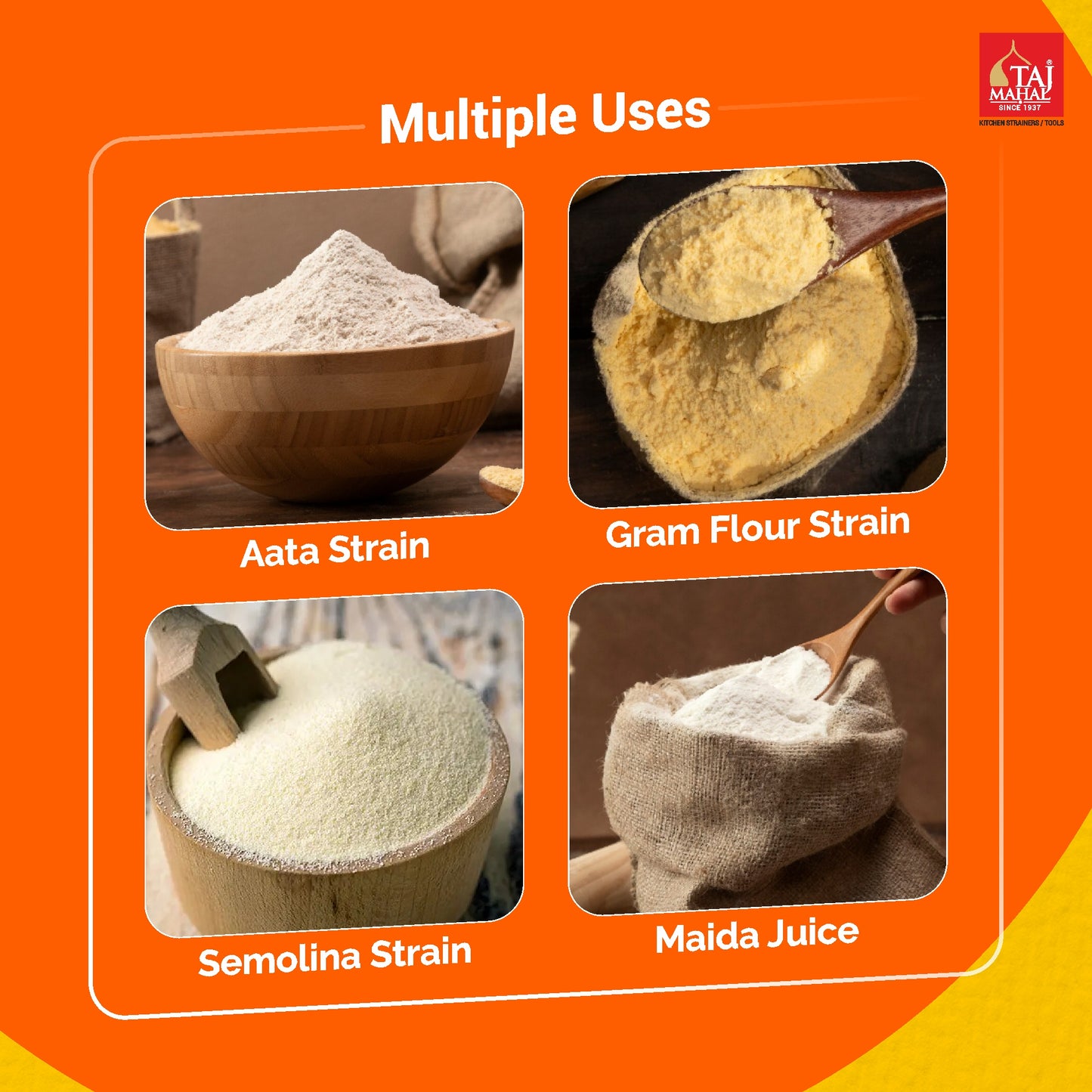 PLASTIC REGULAR AATA SIEVE 103 FIRST (12 Pieces)