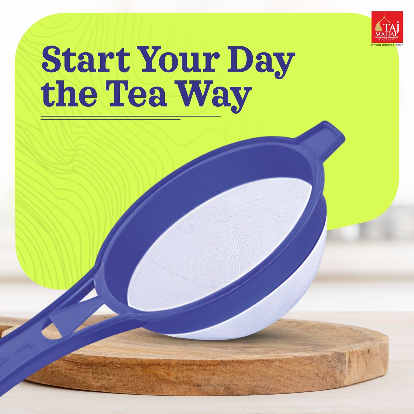 PLASTIC TAJ NO. 5 FIRST MK DOUBLE MESH TEA AND COFFEE STRAINER