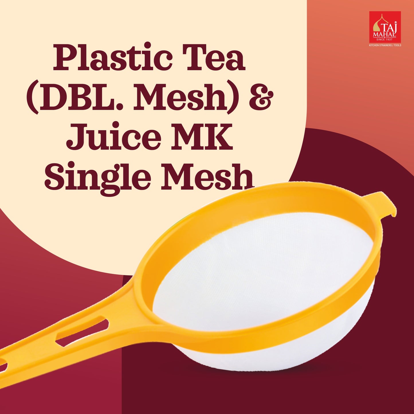 PLASTIC TEA DOUBLE MESH & JUICE MK SINGLE MESH