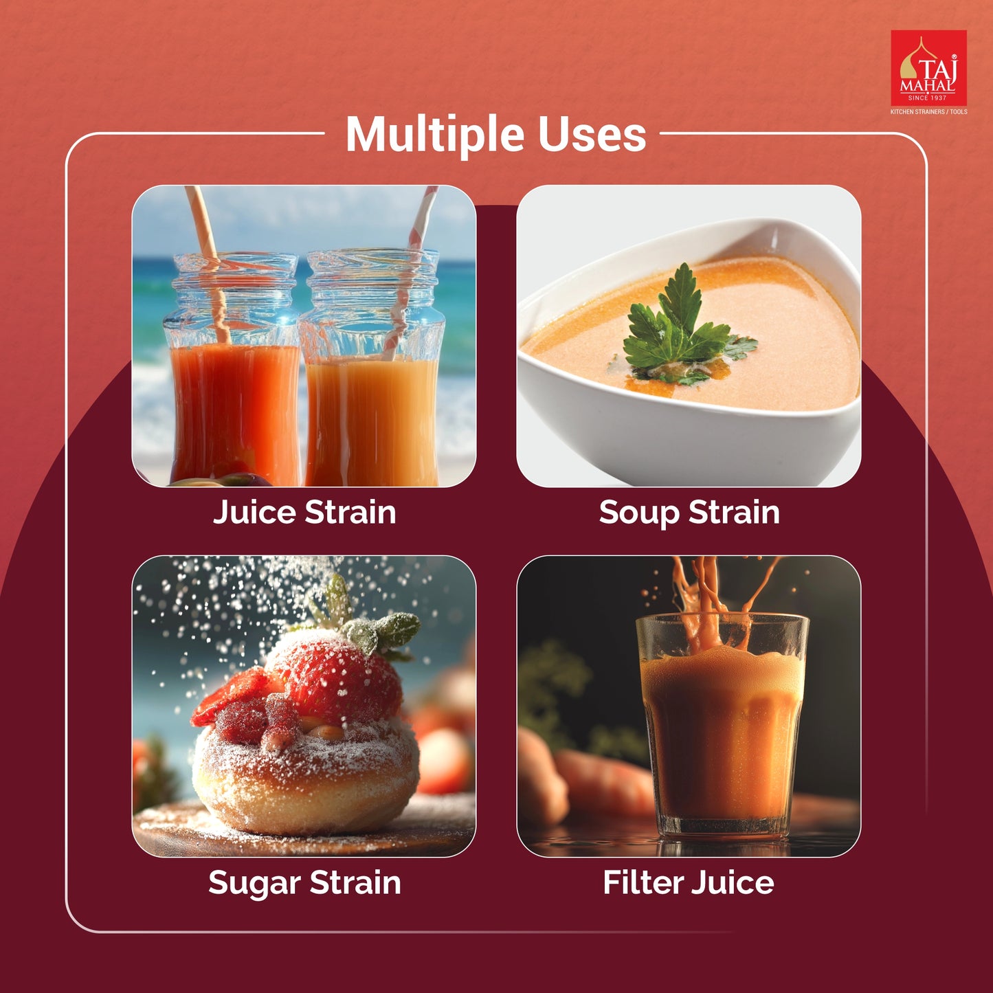 PLASTIC TEA DOUBLE MESH & JUICE MK SINGLE MESH