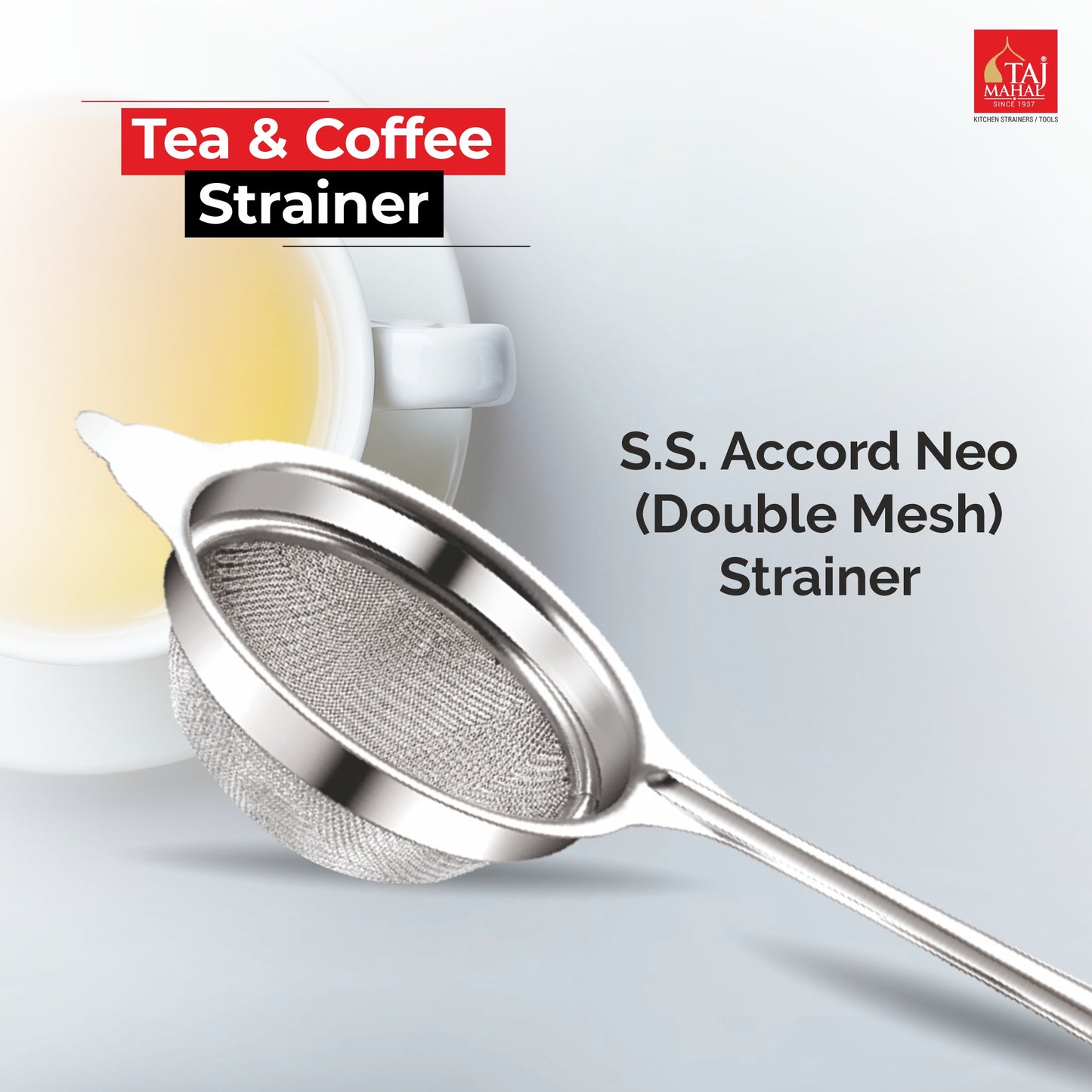 SS ACCORD NEO (DOUBLE MESH) TEA AND COFFEE STRAINER