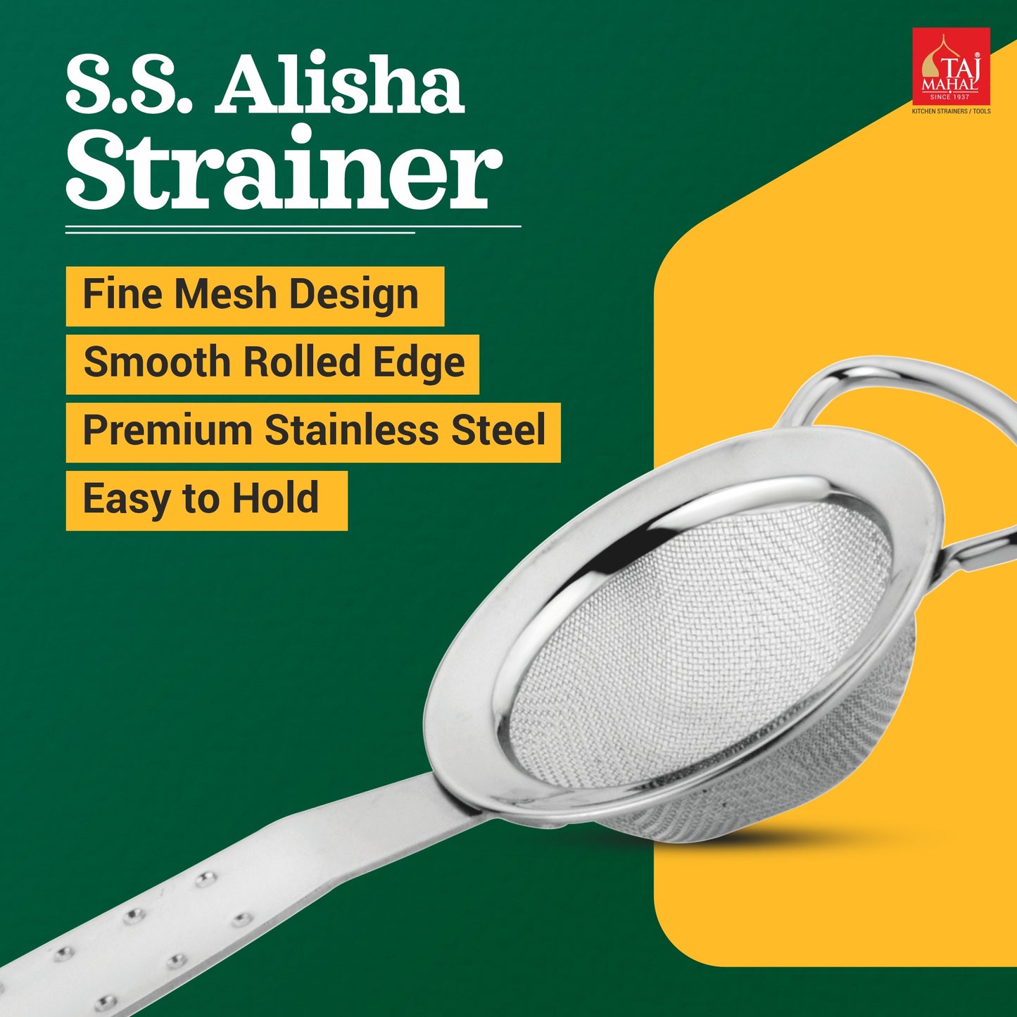 SS ALISHA TEA AND COFFEE STRAINERS