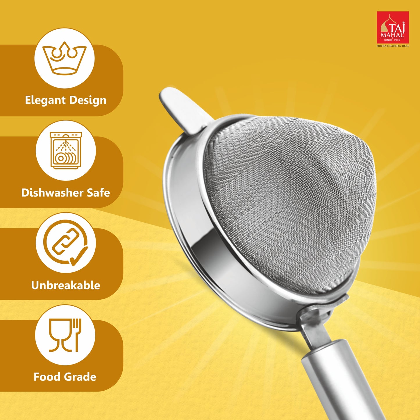 SS BOLT CONICAL TEA STRAINERS