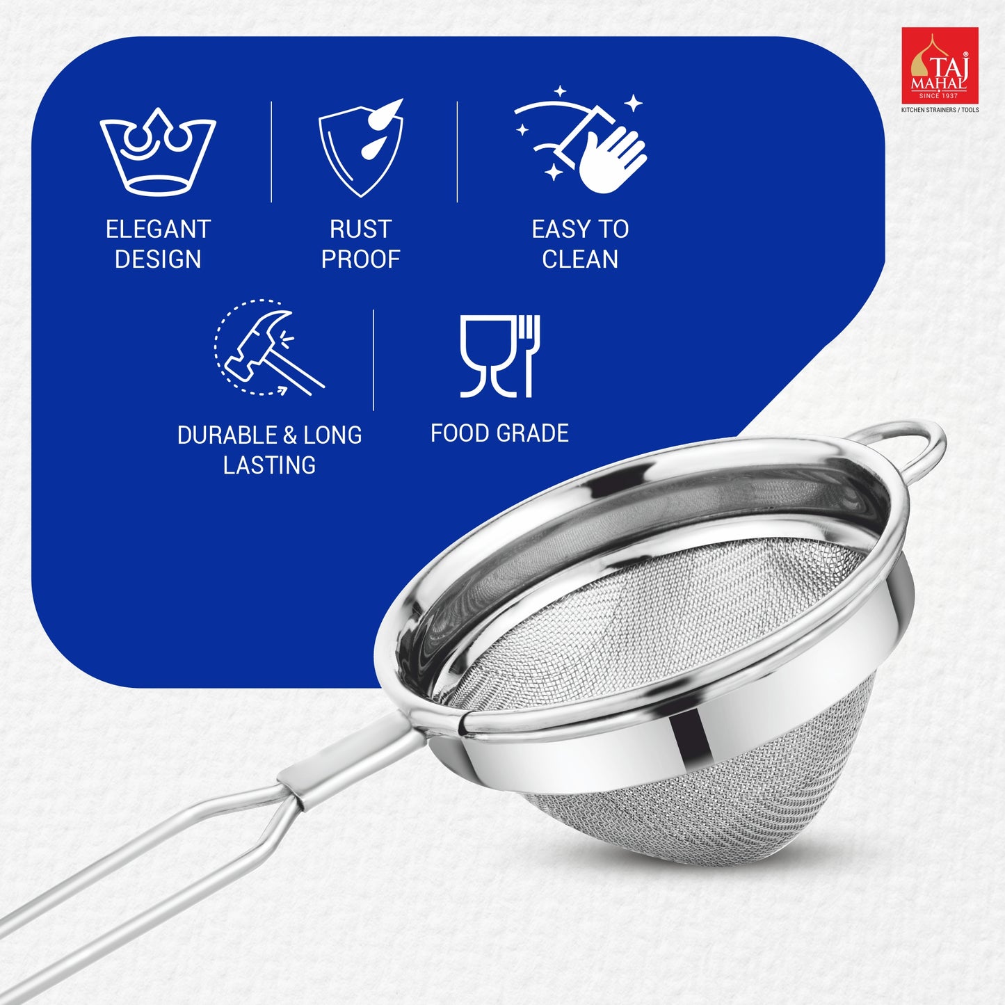 SS CLASSIC CONICAL TEA AND COFFEE STRAINER