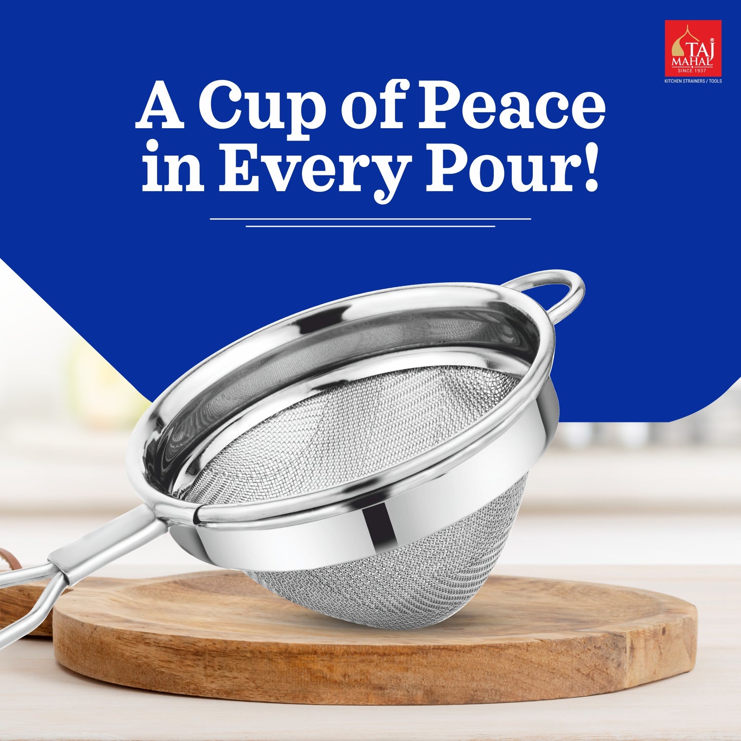SS CLASSIC CONICAL TEA AND COFFEE STRAINER