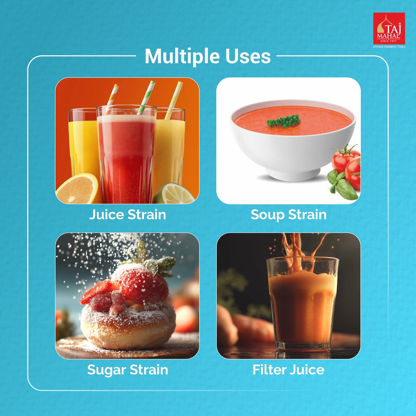SS D SOUP AND JUICE STRAINER