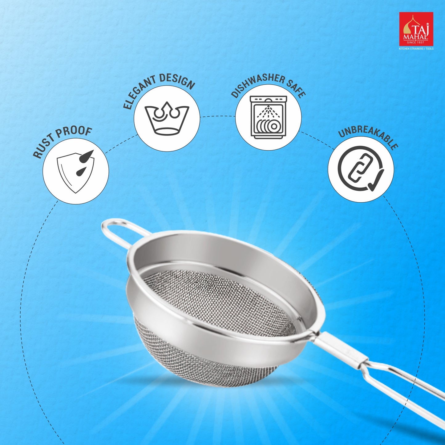 SS DELUXE TEA AND COFFEE STRAINERS