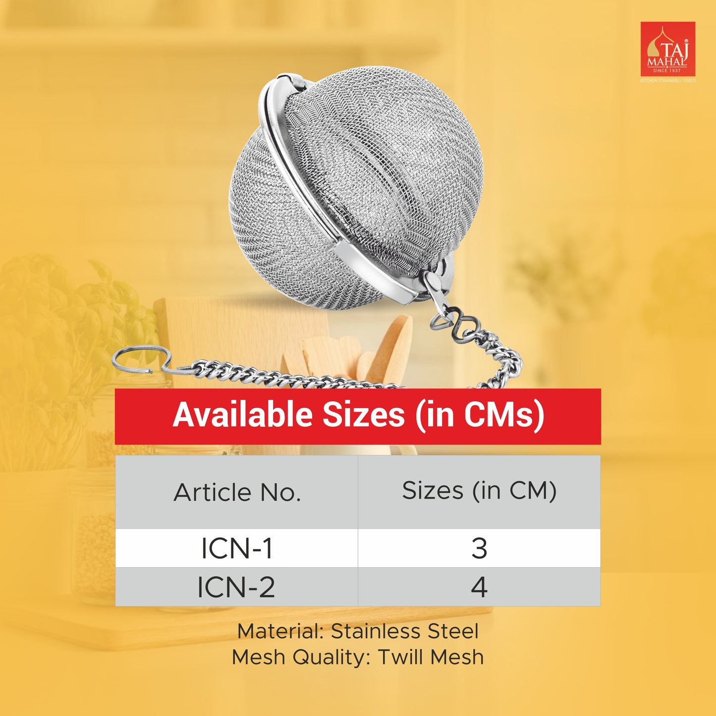 SS INFUSER WITH CHAIN