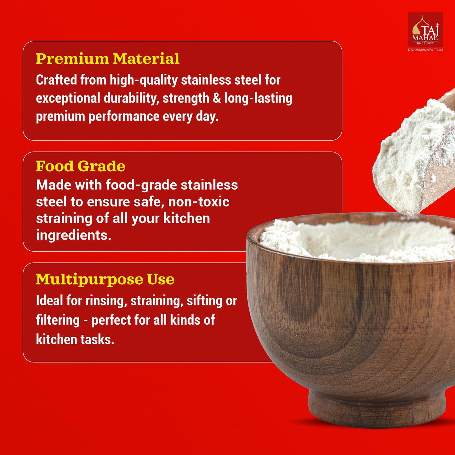 SS SLEEK AATA MAIDA SIEVE FOR REGULAR USE