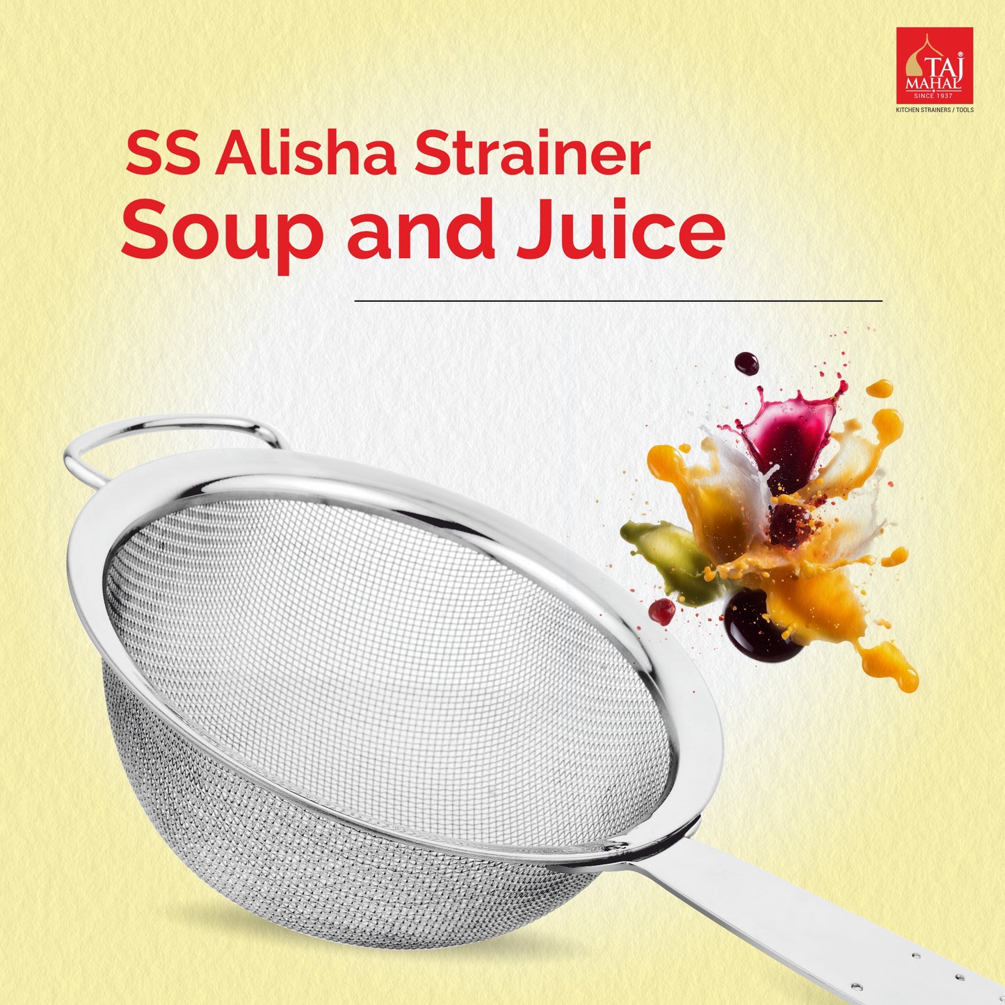 SS ALISHA STRAINER SOUP AND JUICE