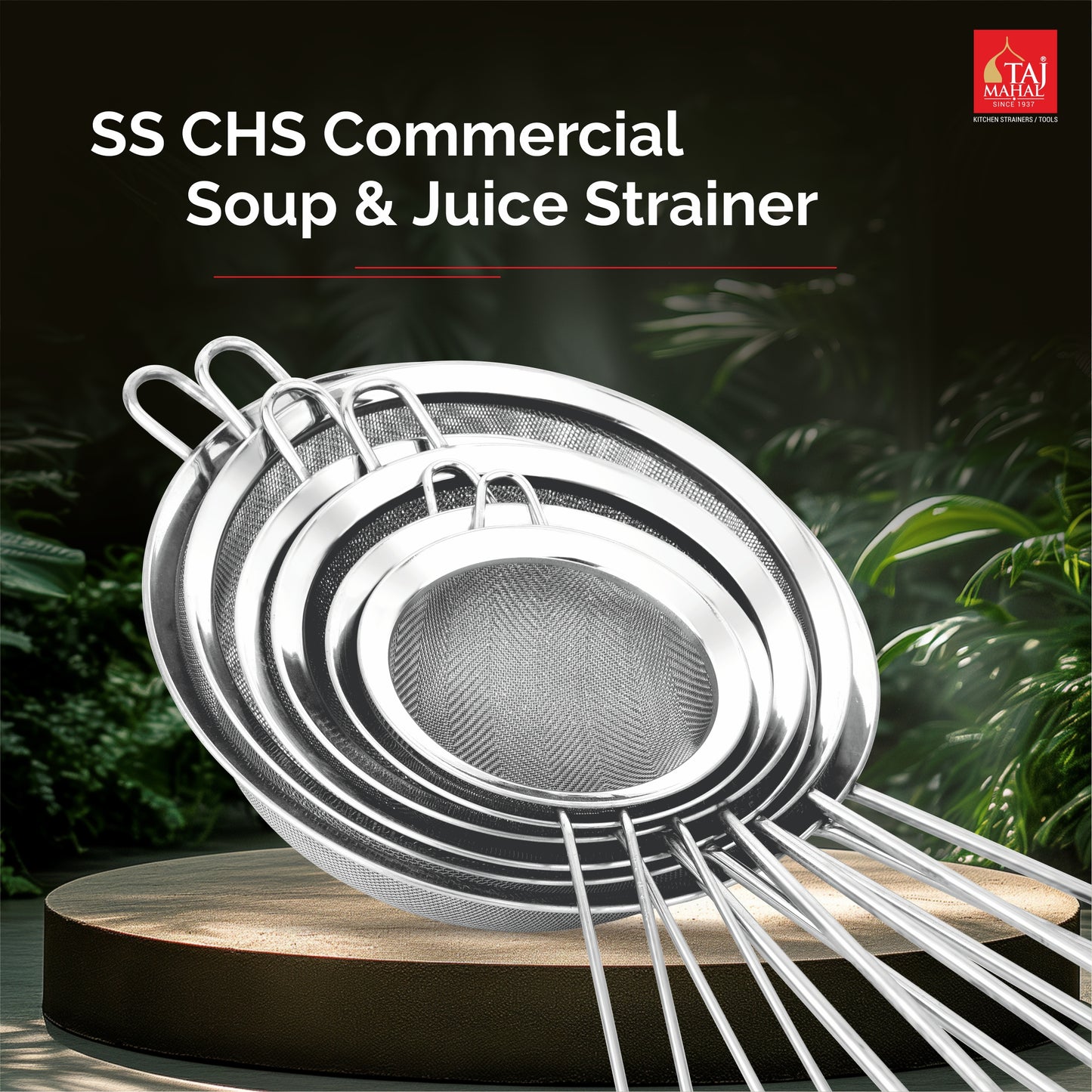 SS CHS COMMERCIAL STRAINER SOUP AND JUICE