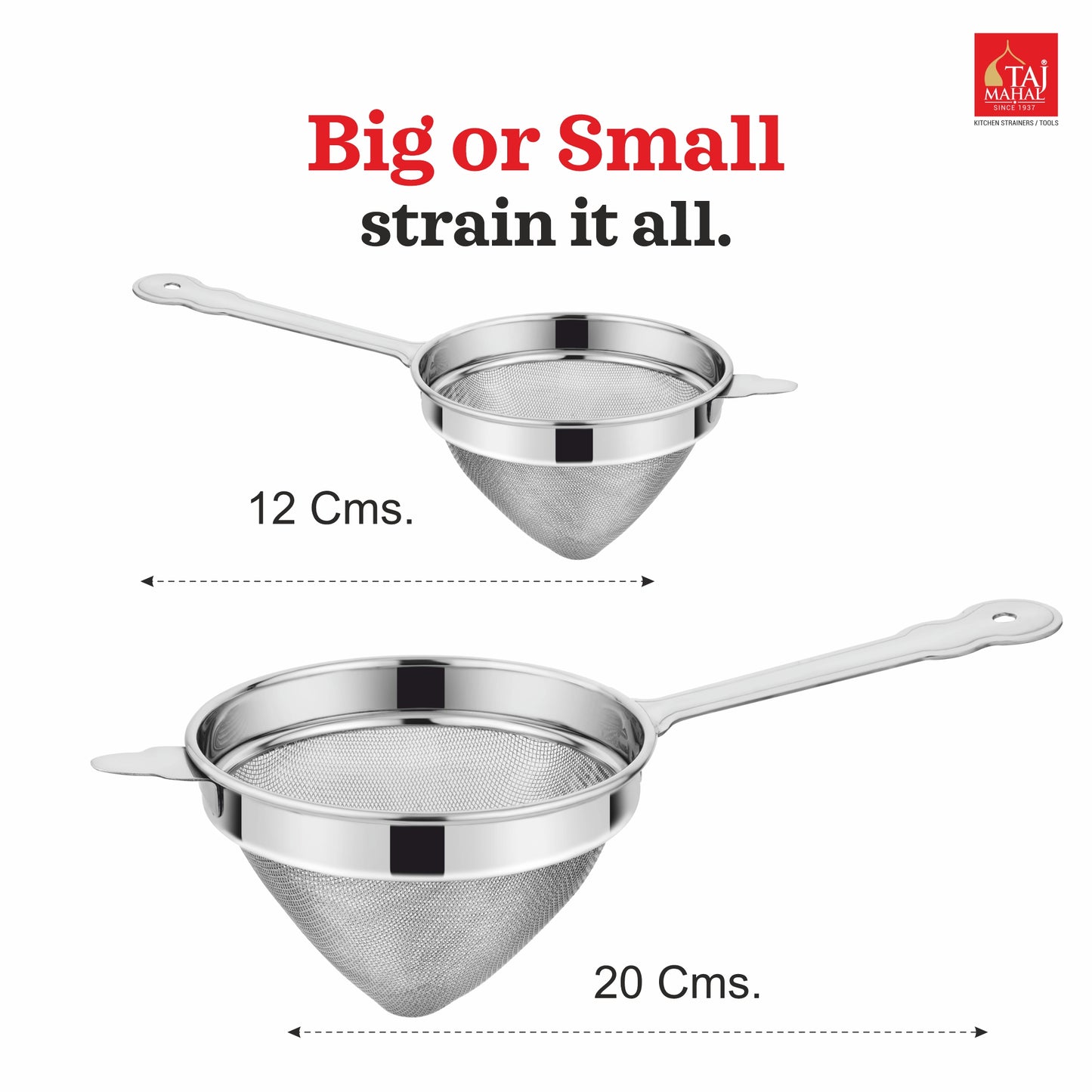 SS CONICAL HEXA STRAINER SOUP AND JUICE