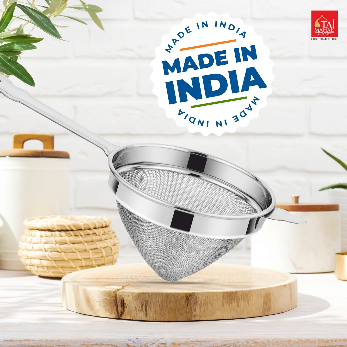 SS CONICAL HEXA STRAINER SOUP AND JUICE