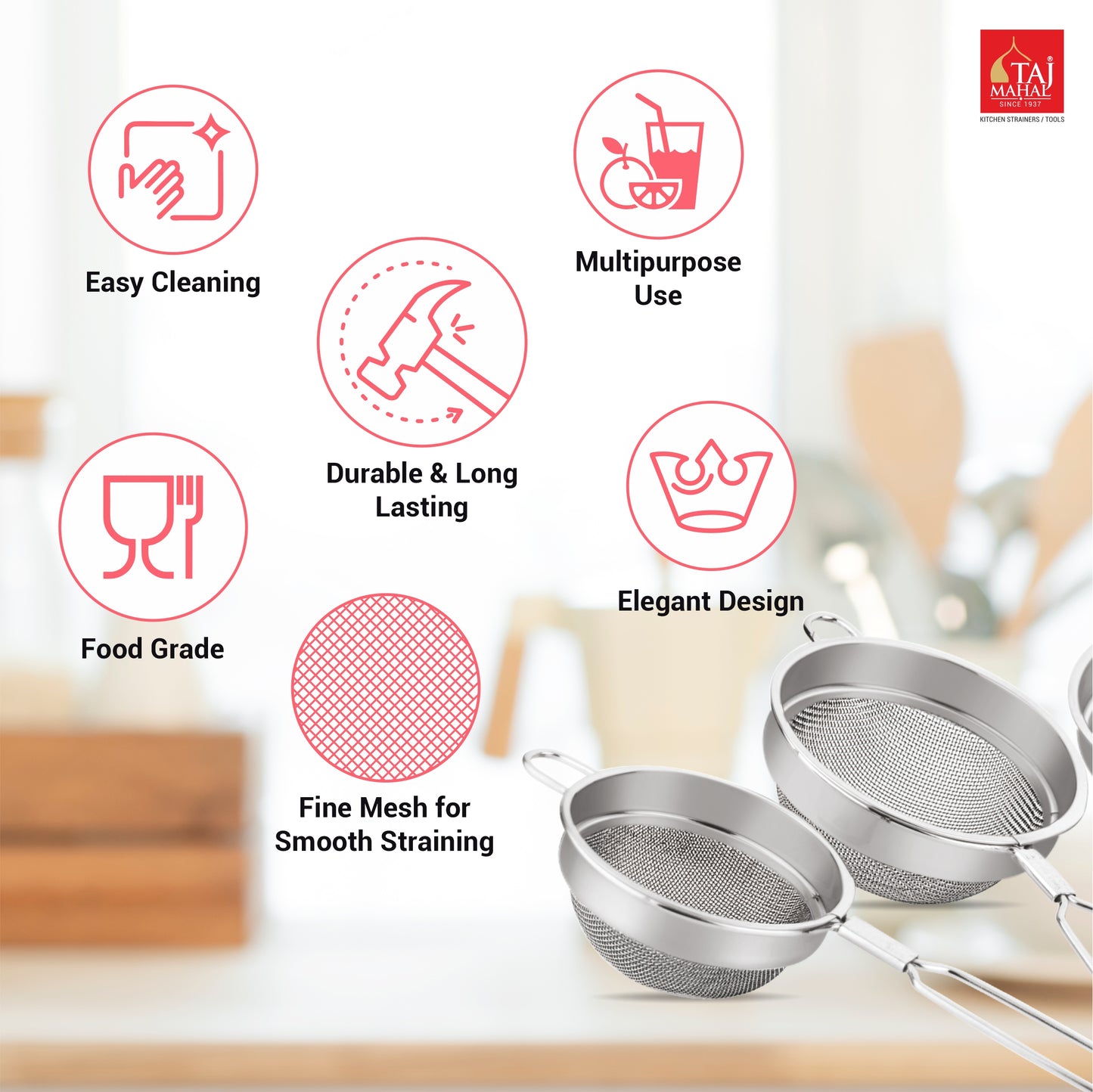 SS DELUXE SOUP AND JUICE STRAINER