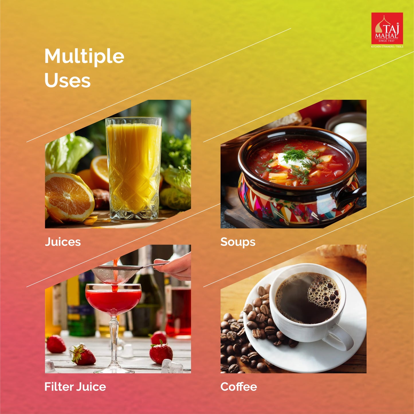 SS DELUXE SOUP AND JUICE STRAINER