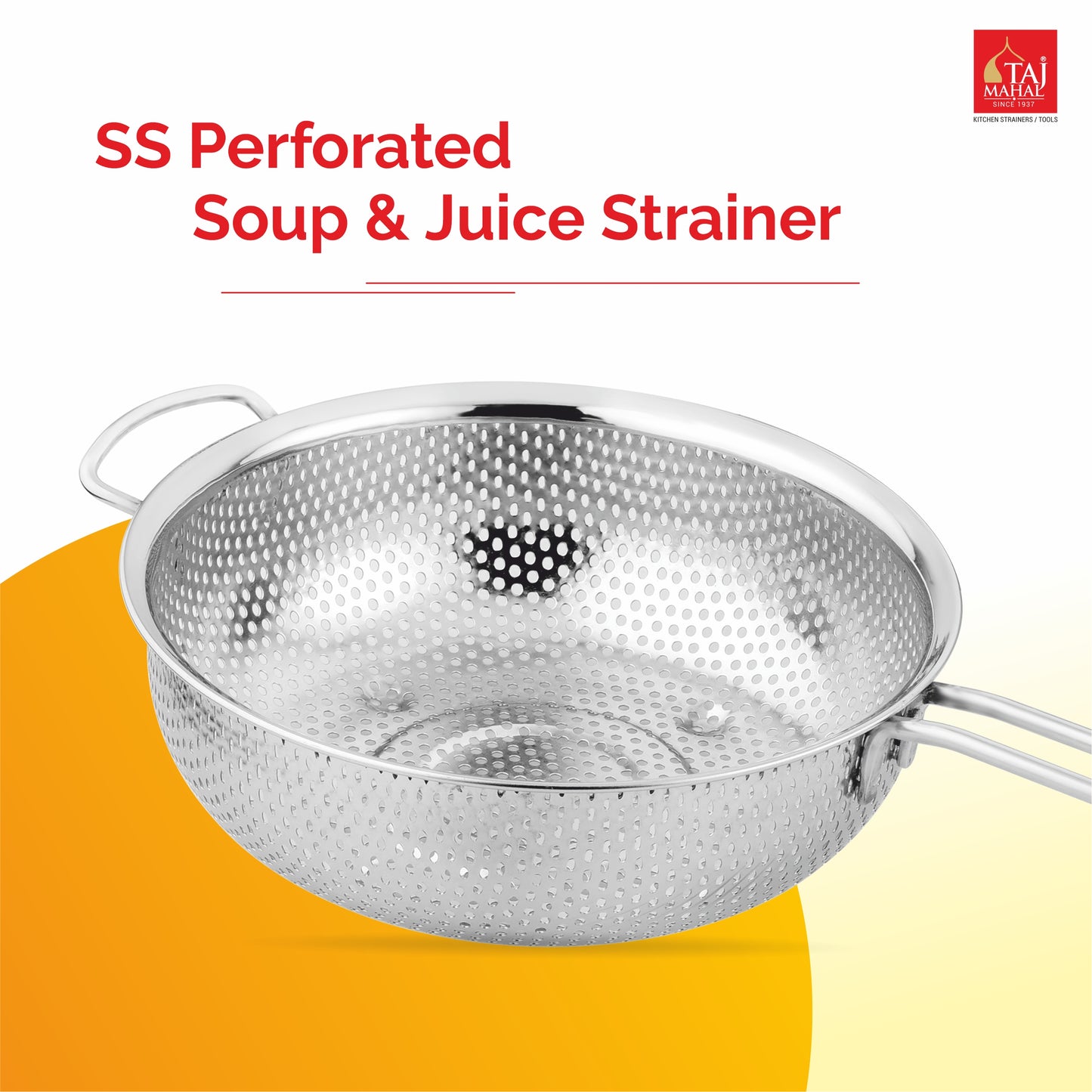 SS PERFORATED STRAINER SOUP AND JUICE