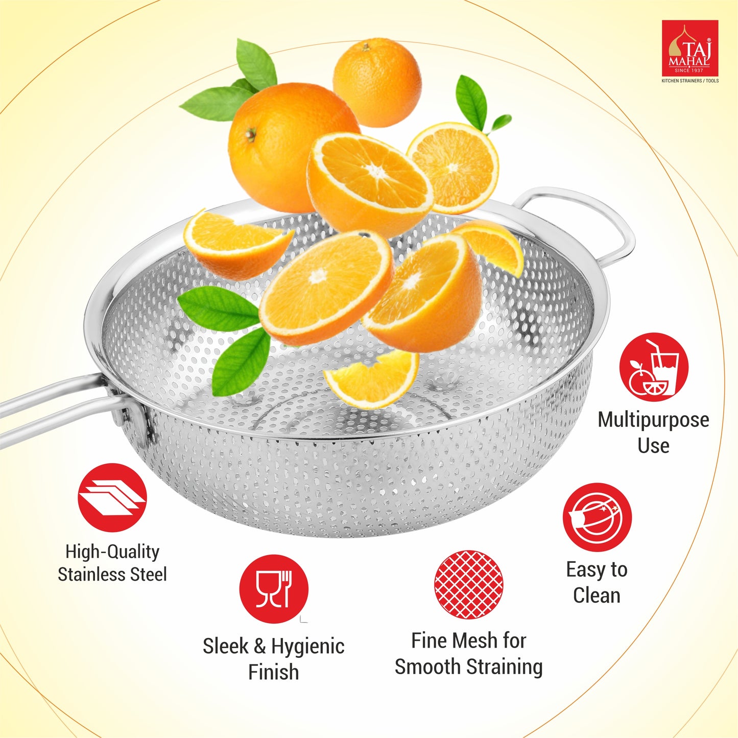 SS PERFORATED STRAINER SOUP AND JUICE