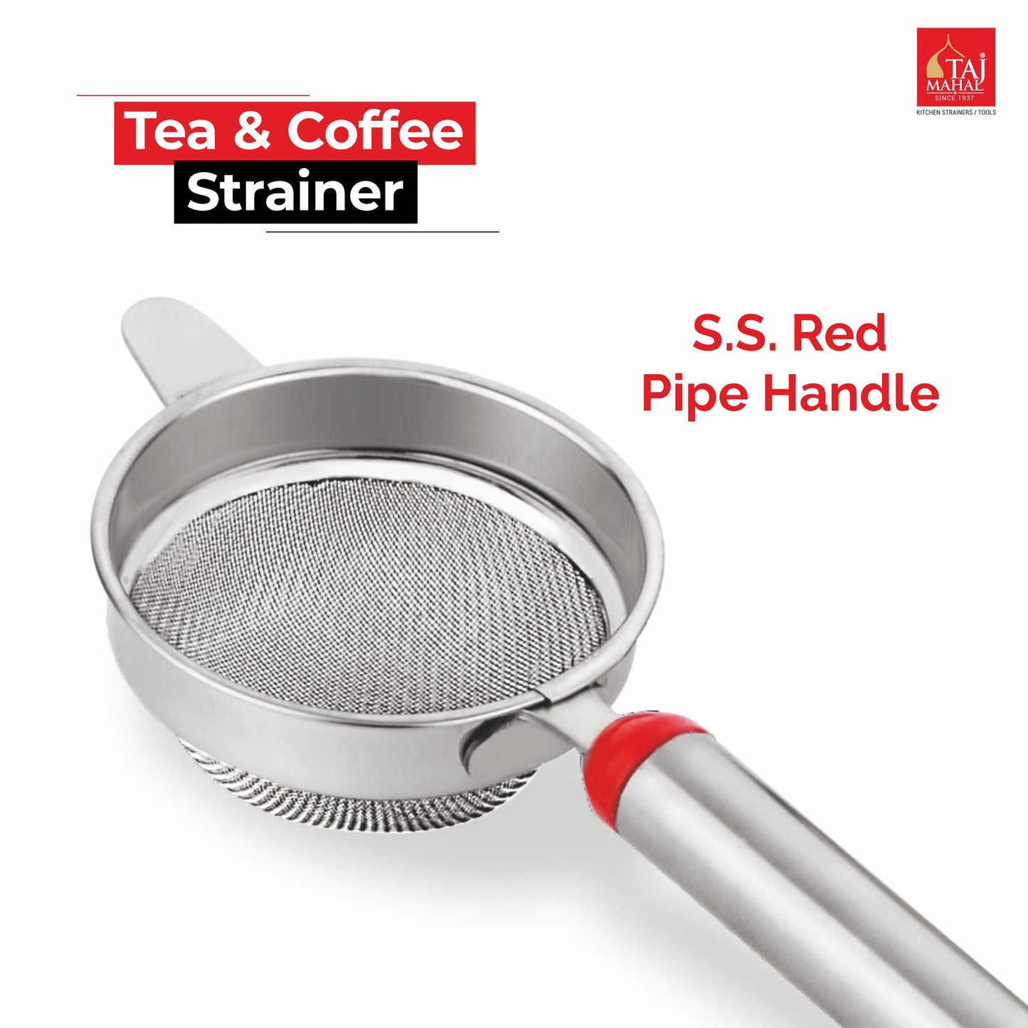 S.S. Red Pipe Handle