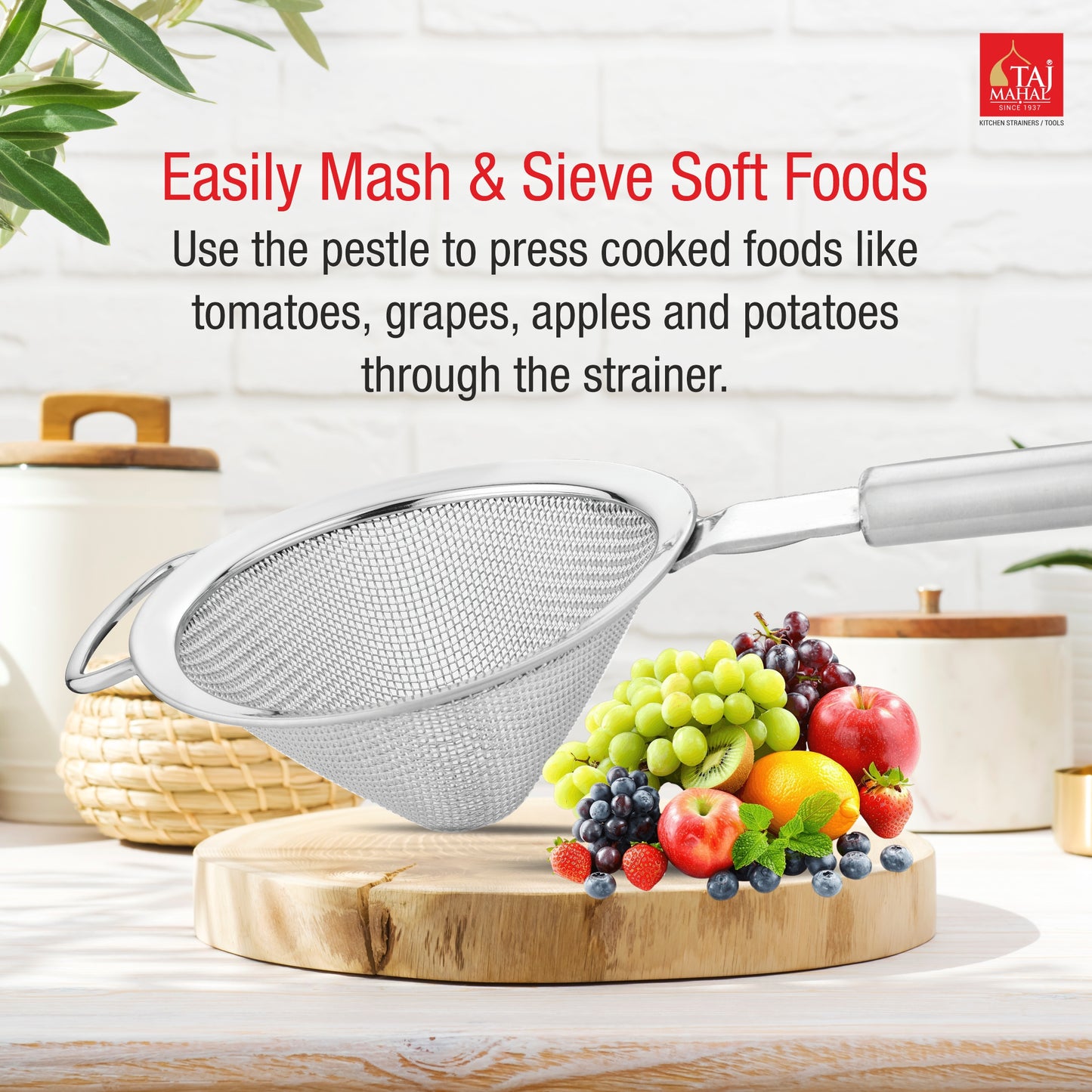 SS SGM SOUP AND JUICE STRAINER CONICAL