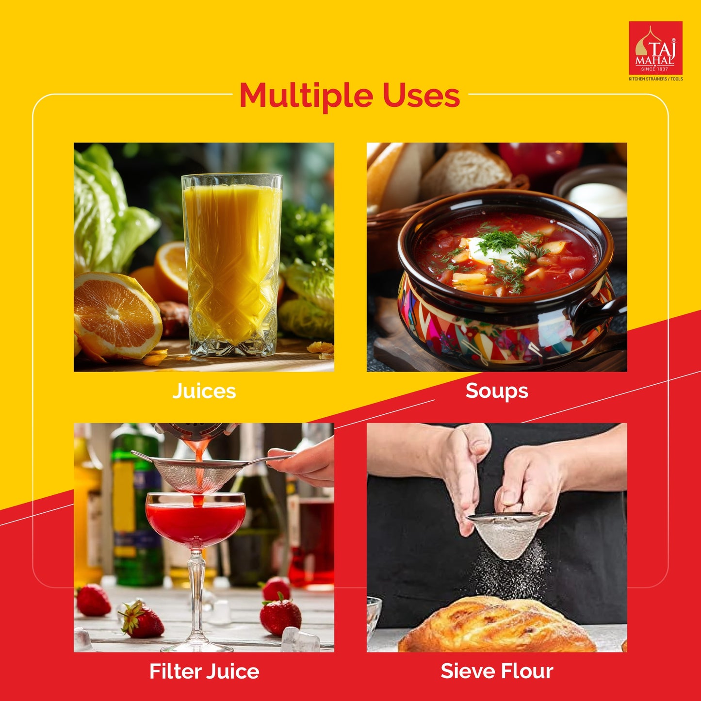 SS SGM SOUP AND JUICE STRAINER CONICAL