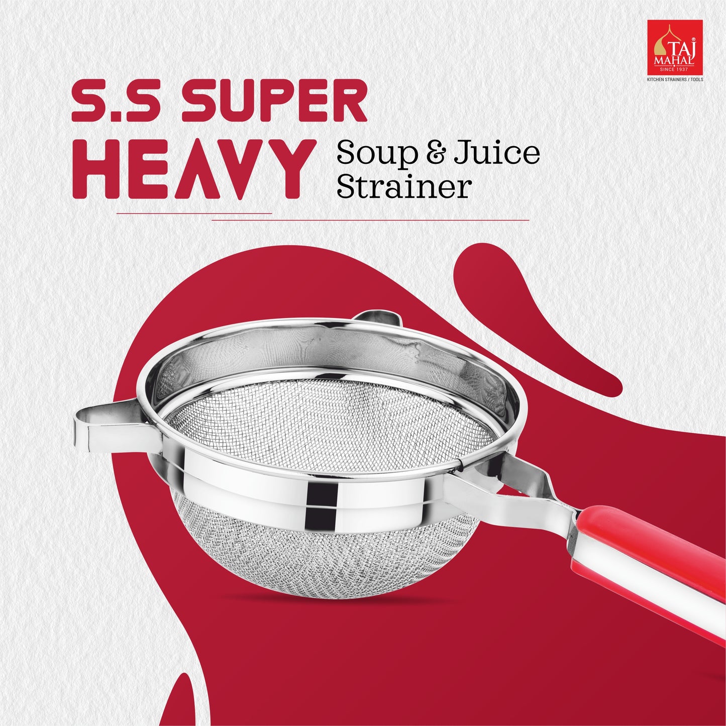 SS SUPER HEAVY SOUP AND JUICE STRAINER