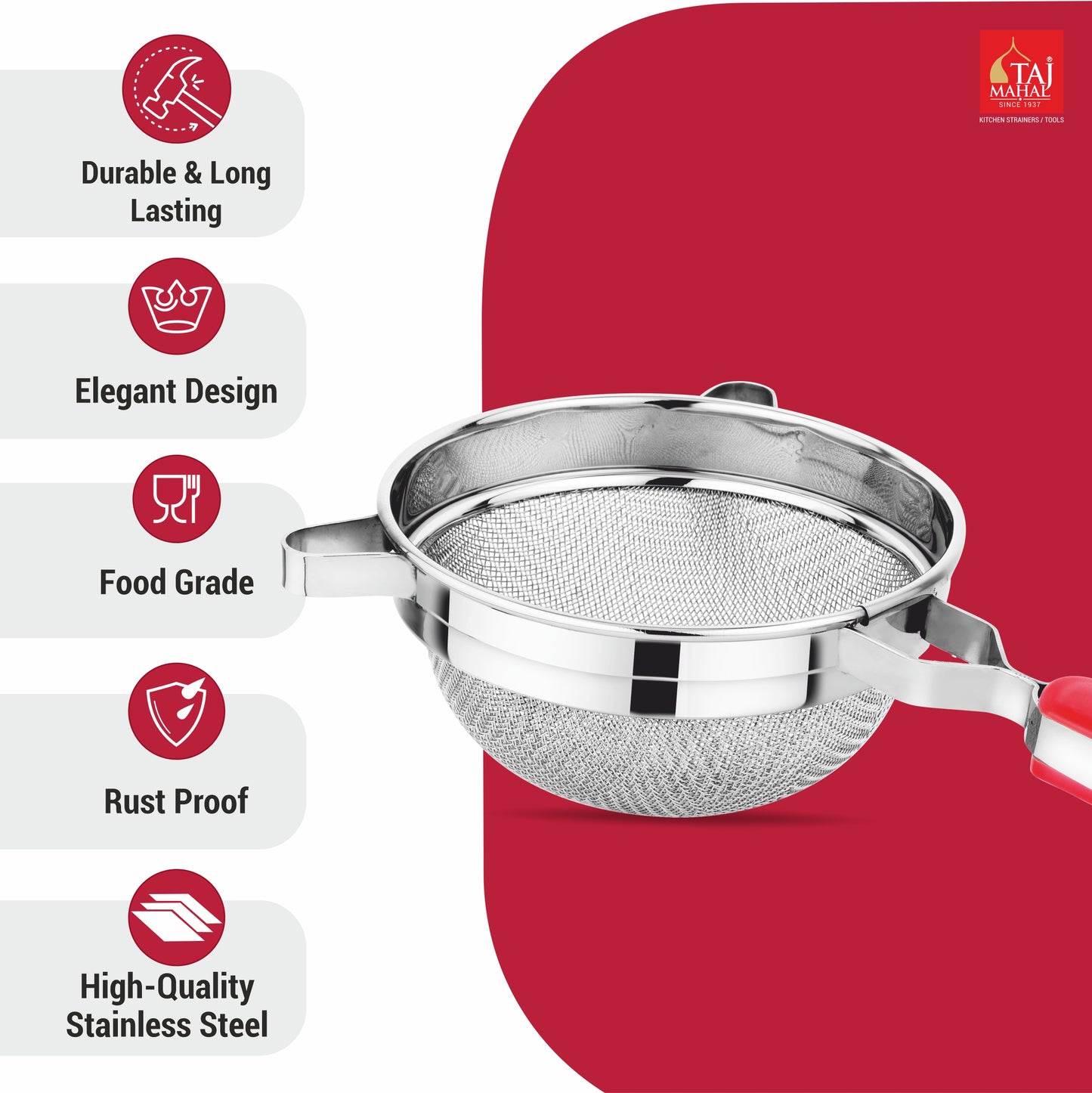 SS SUPER HEAVY SOUP AND JUICE STRAINER