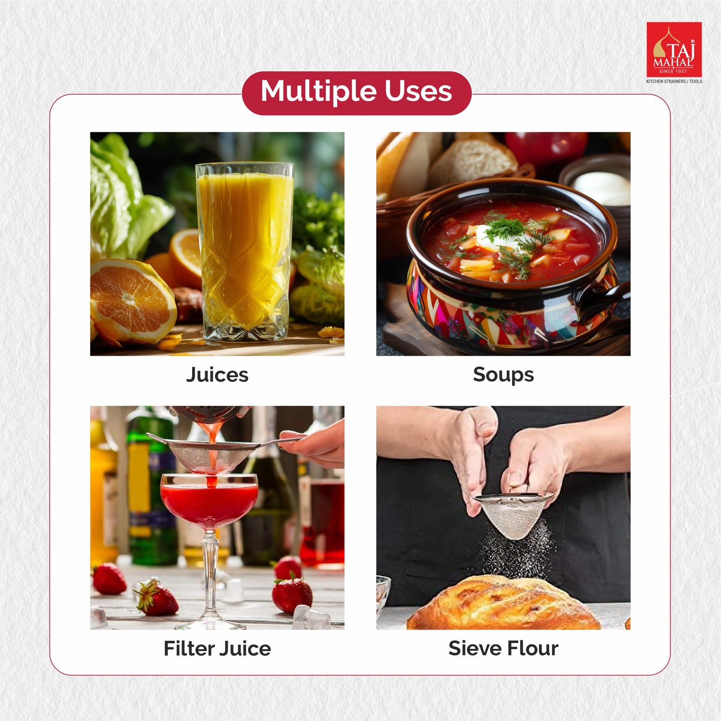 SS SUPER HEAVY SOUP AND JUICE STRAINER