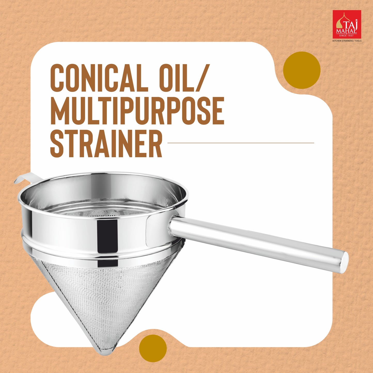 CONICAL OIL / MULTIPURPOSE STRAINER