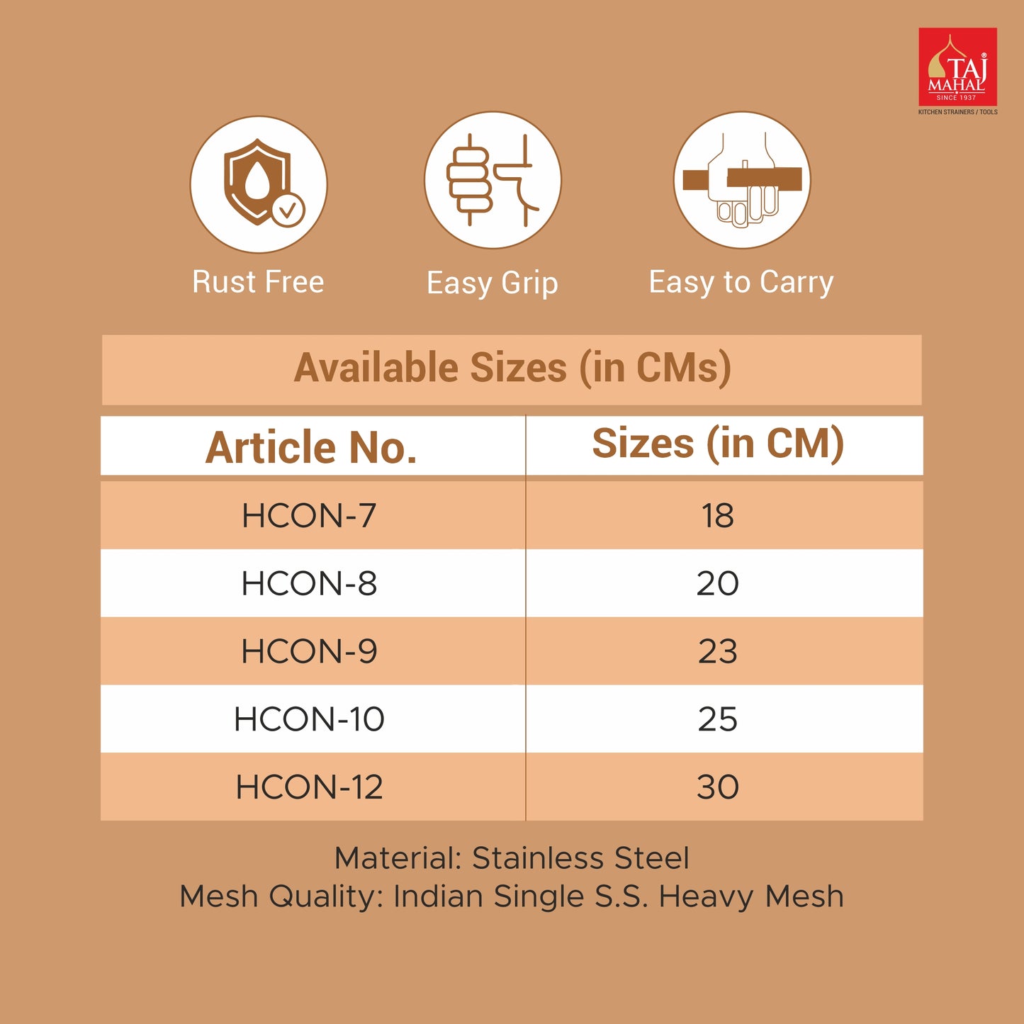 CONICAL OIL / MULTIPURPOSE STRAINER