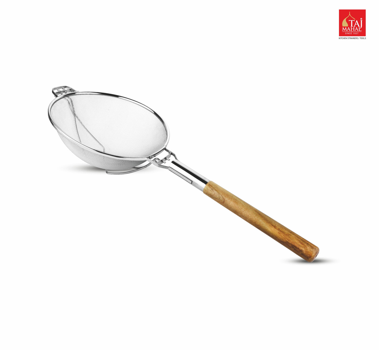 HULK-WH-STRAINER WOODEN HANDLE WITH REINFORCE / MESH PROTECTOR