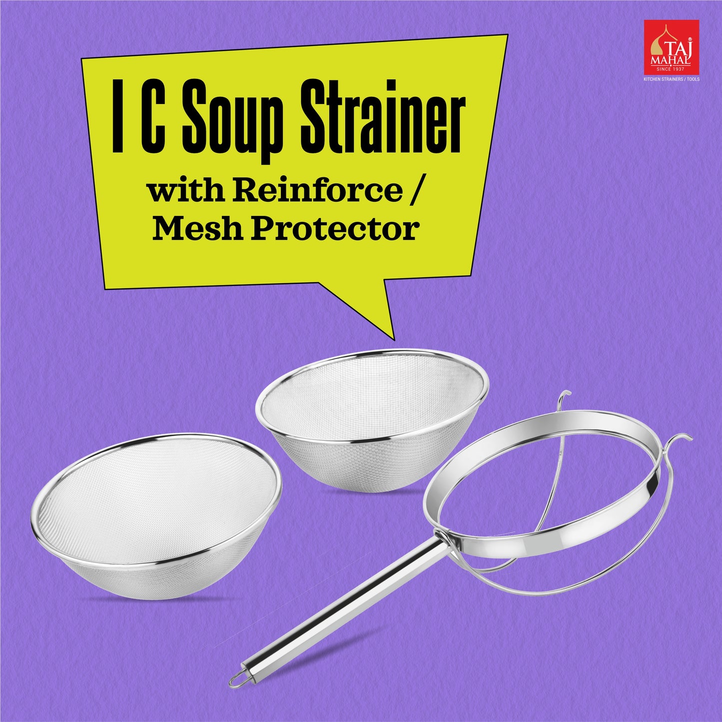IC Soup Strainer with Reinforce/Mesh Strainer