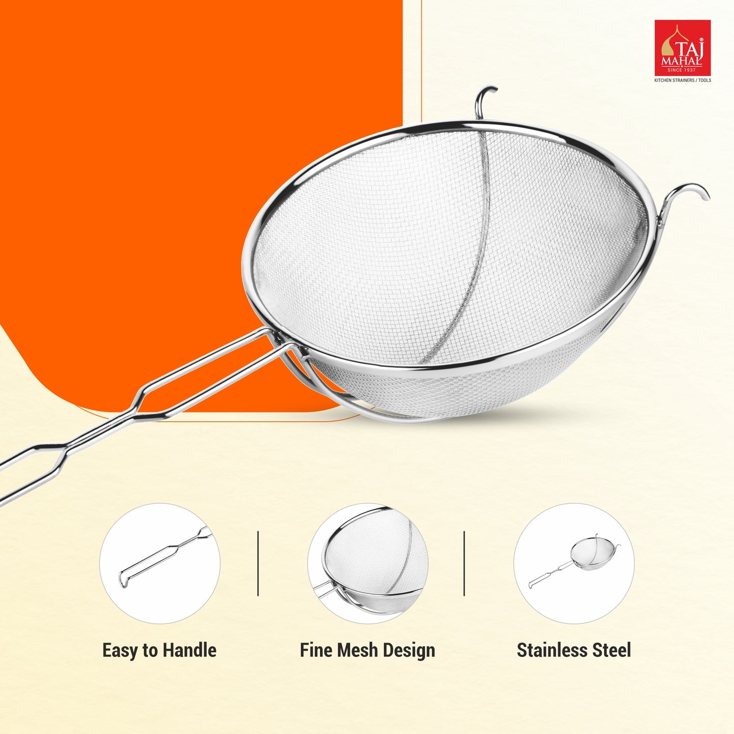 MULTIPURPOSE MESH COLANDER WITH REINFORCE / PROTECTOR