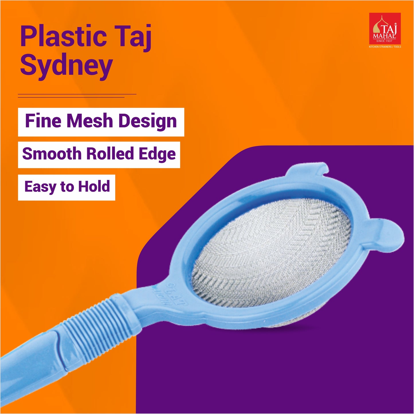 PLASTIC TAJ SYDNEY TEA AND COFFEE STRAINER