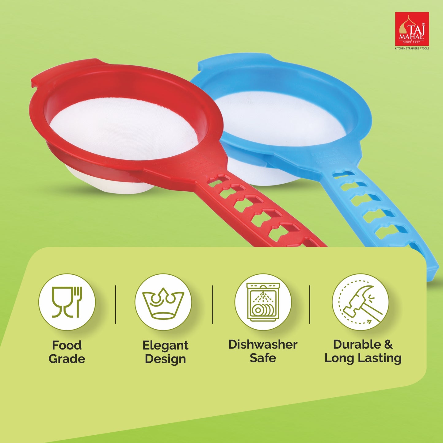 PM PLASTIC HEAVY MESH JUICE STRAINER (12 Pieces)