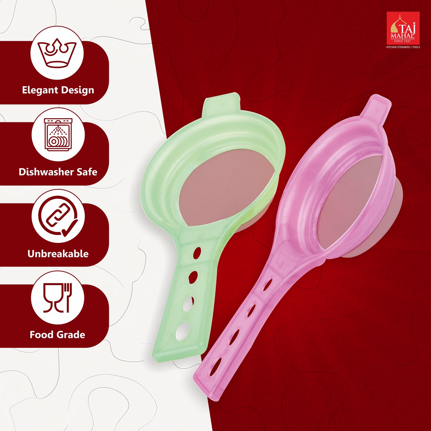 PLASTIC CM DOUBLE MESH TEA AND COFFEE STRAINER