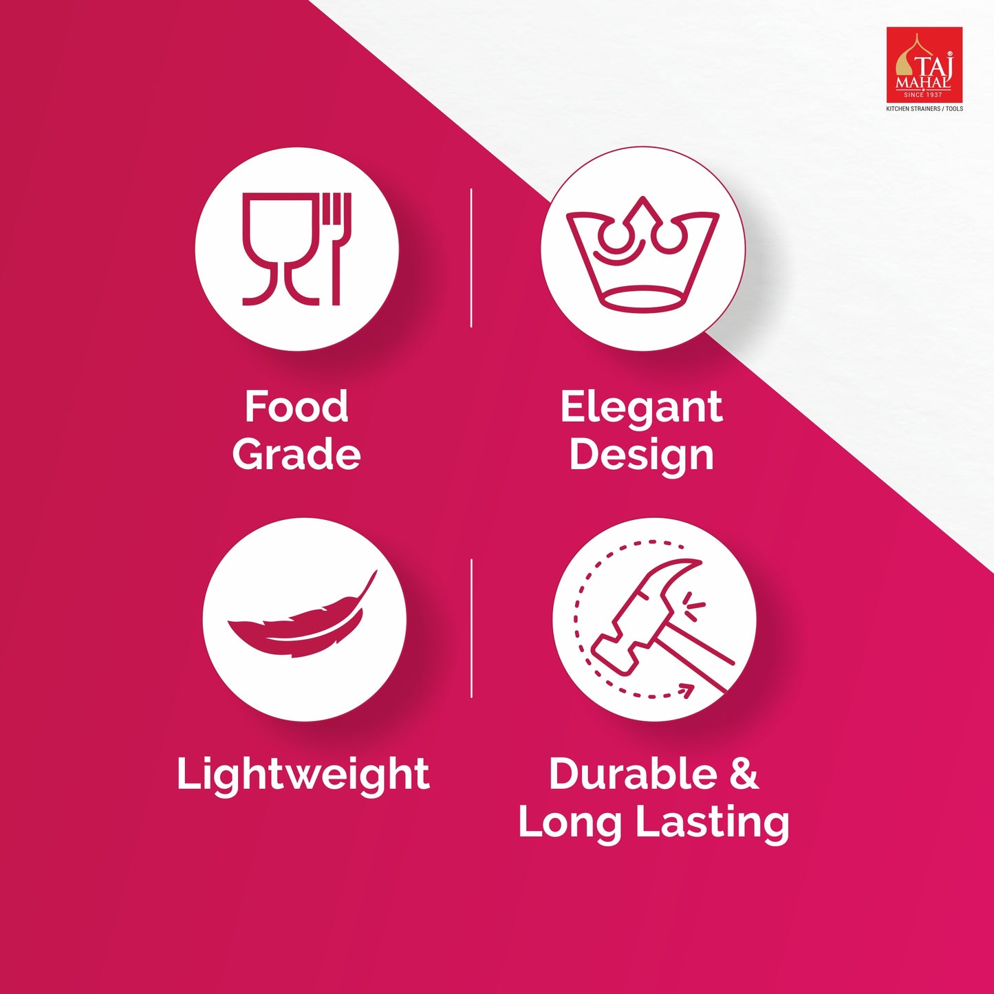 PLASTIC CON JUICE AND SOUP STRAINER (12 Pieces)