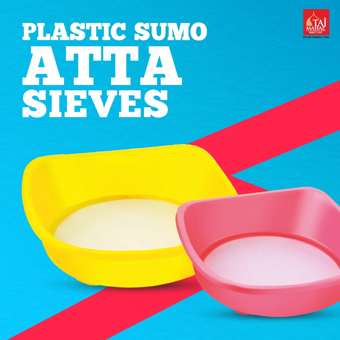 PLASTIC SUMO ATTA SIEVES ( 12 Pieces)