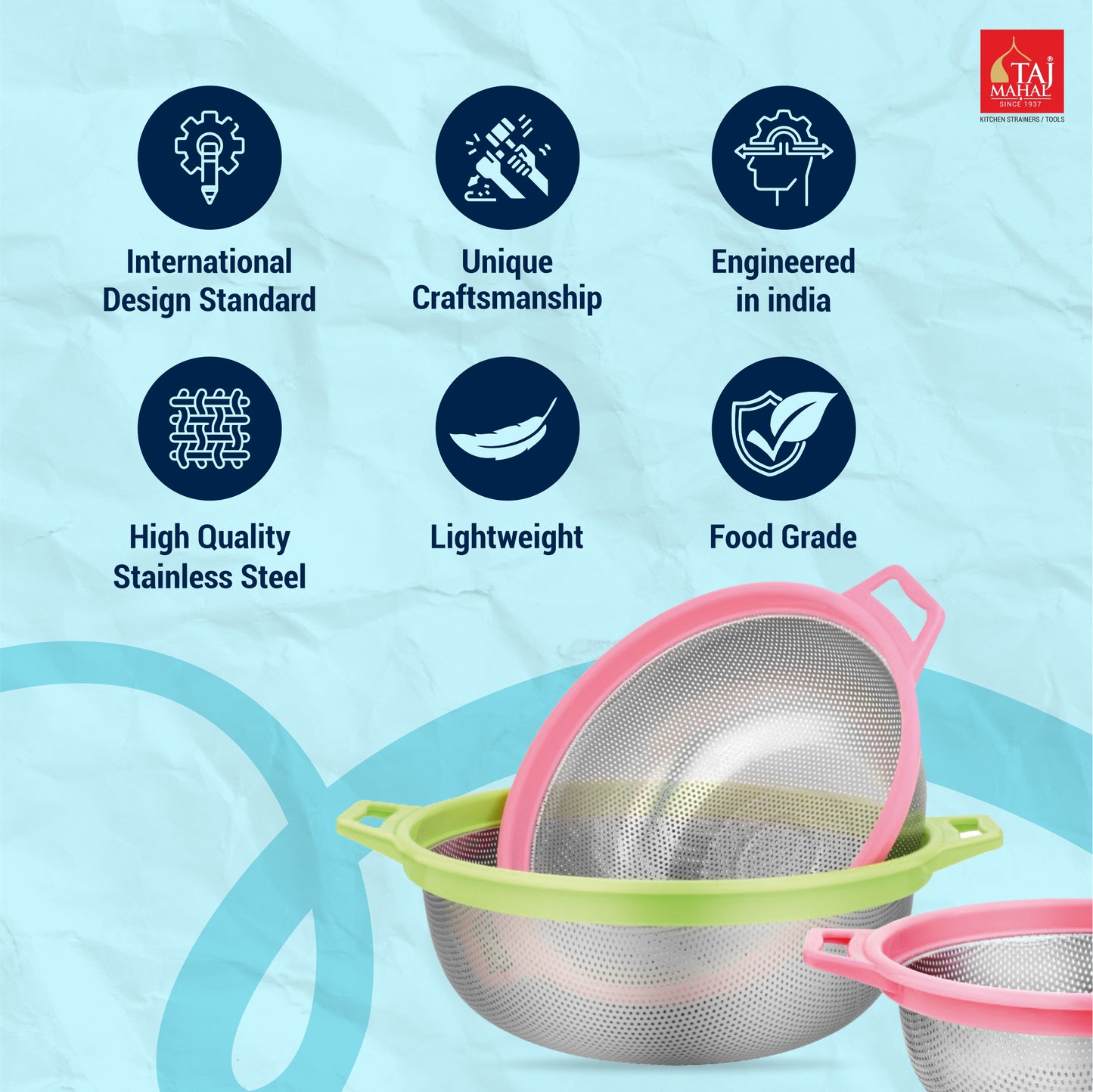 ROUND PERFOPLAST COLANDER BASKET