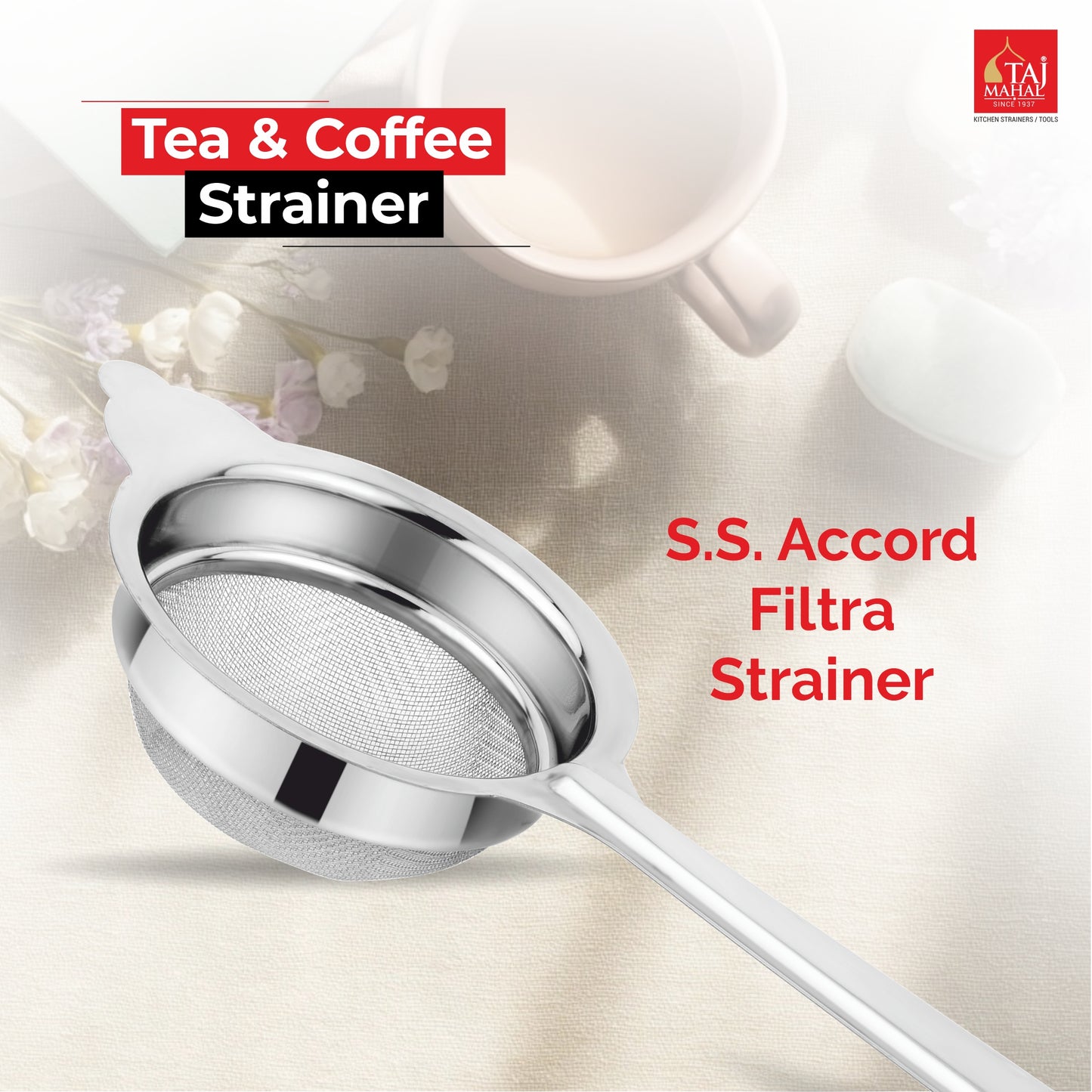 SS ACCORD FILTRA TEA AND COFFEE STRAINER