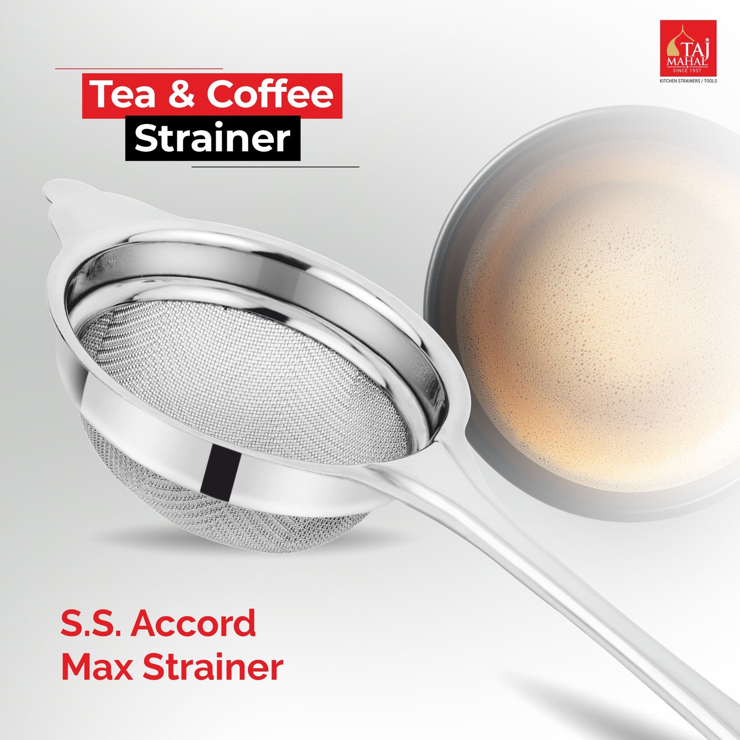 SS ACORD MAX TEA AND COFFEE STRAINER