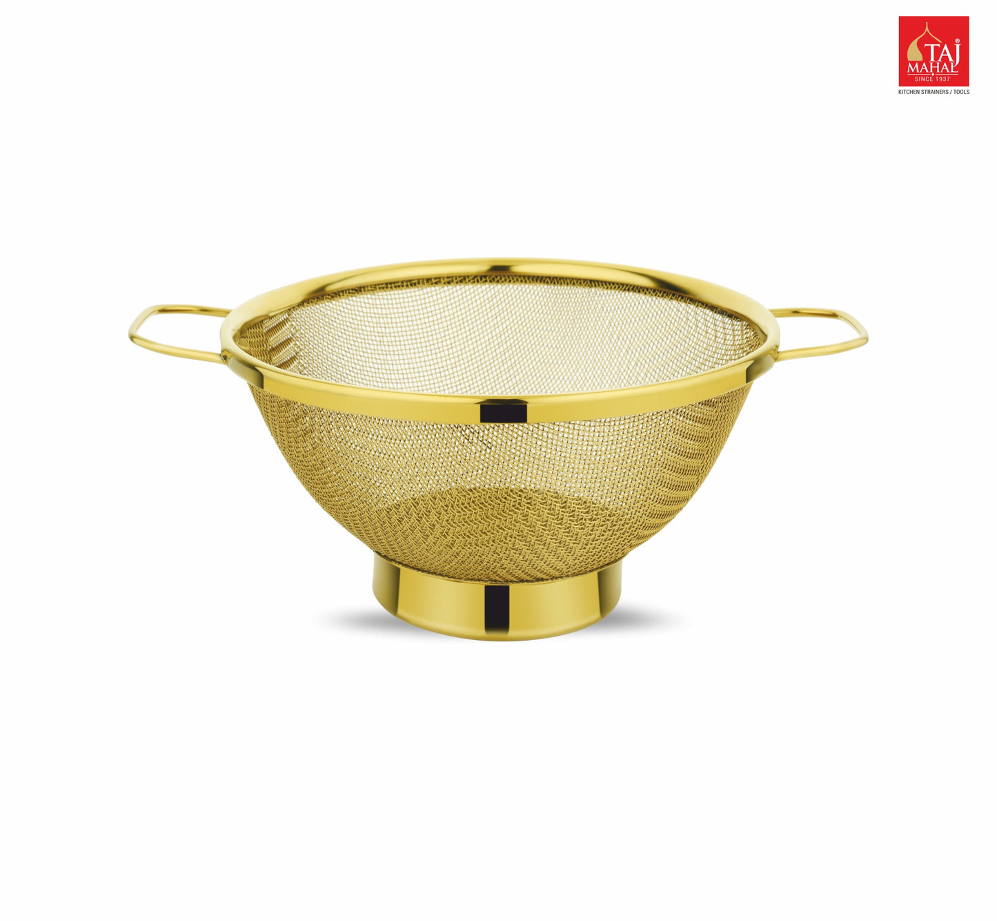 SS COLANDER MESH BASKET PVD GOLD