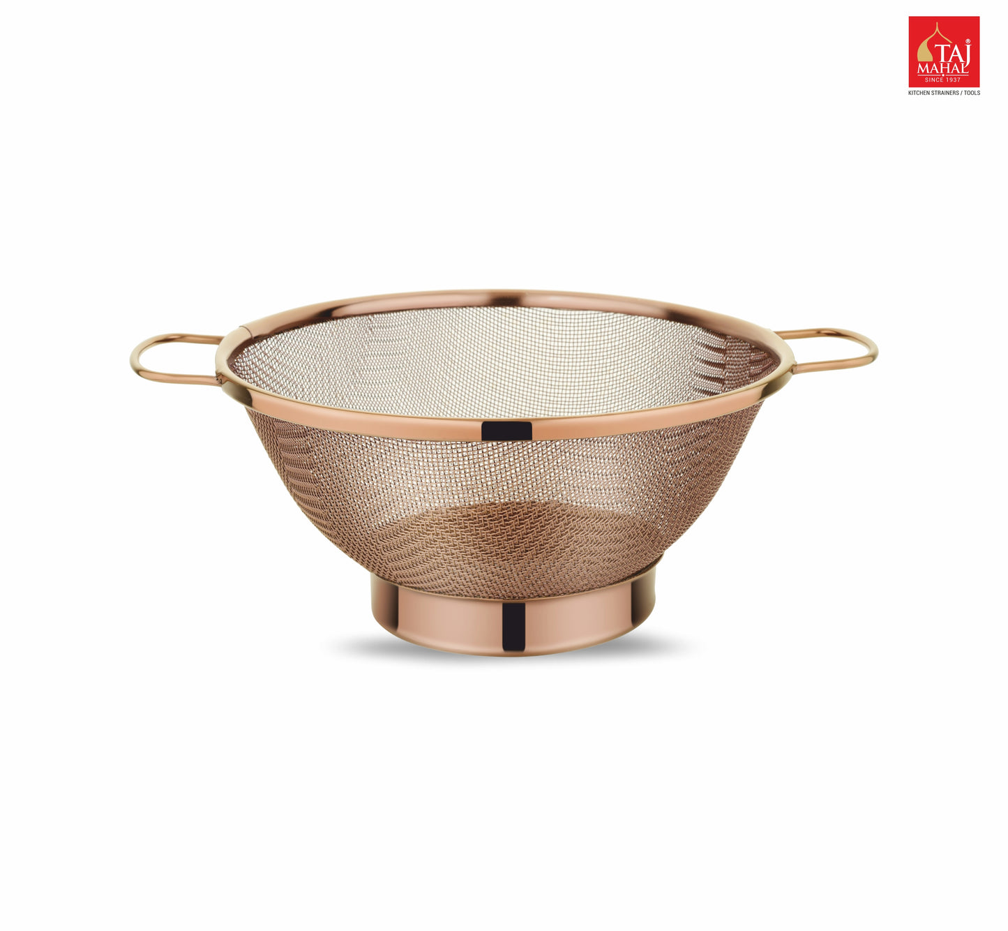 SS COLANDER MESH BASKET PVD COATED ROSE GOLD