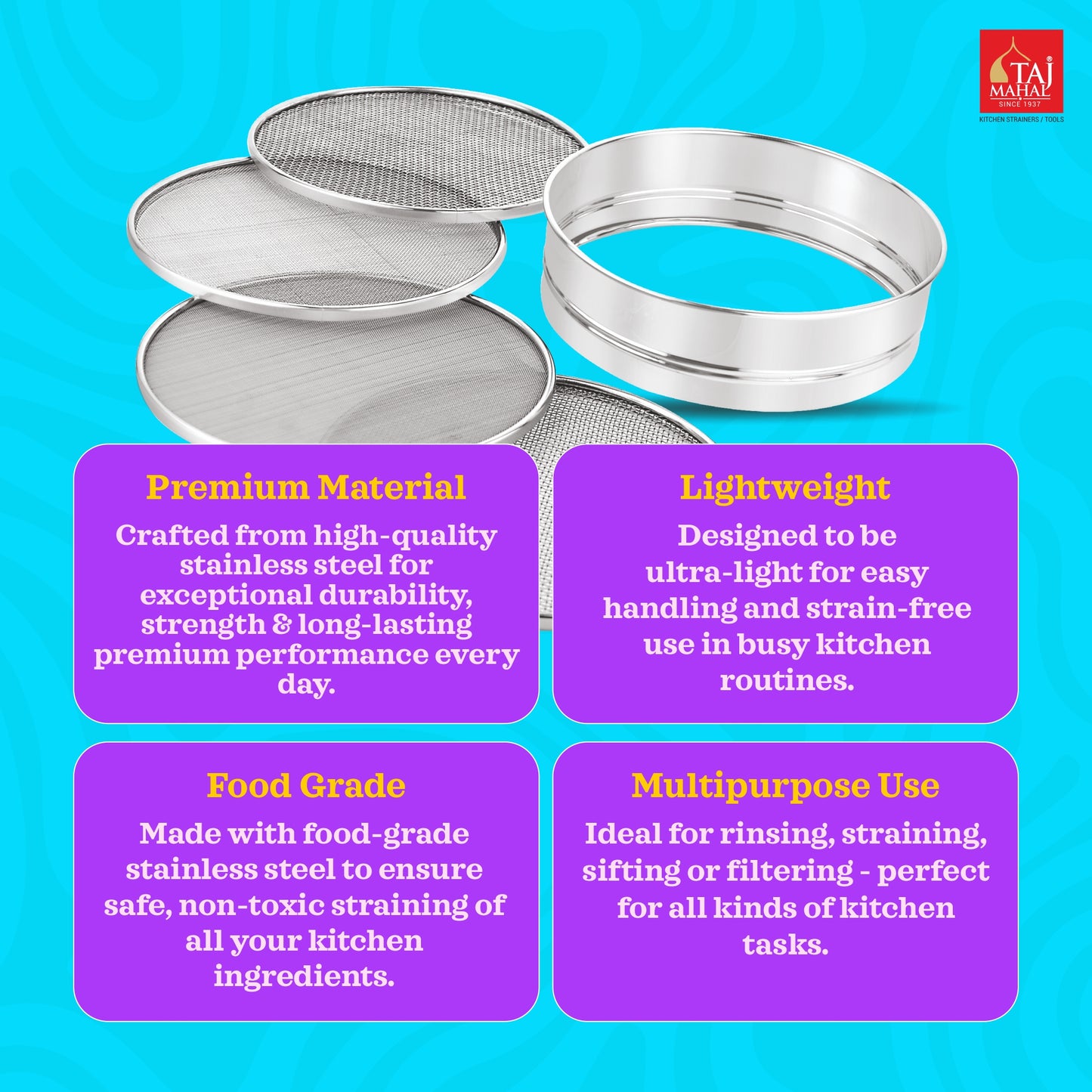 SS MAIDA AATA WHEAT PORRIDGE SIEVES