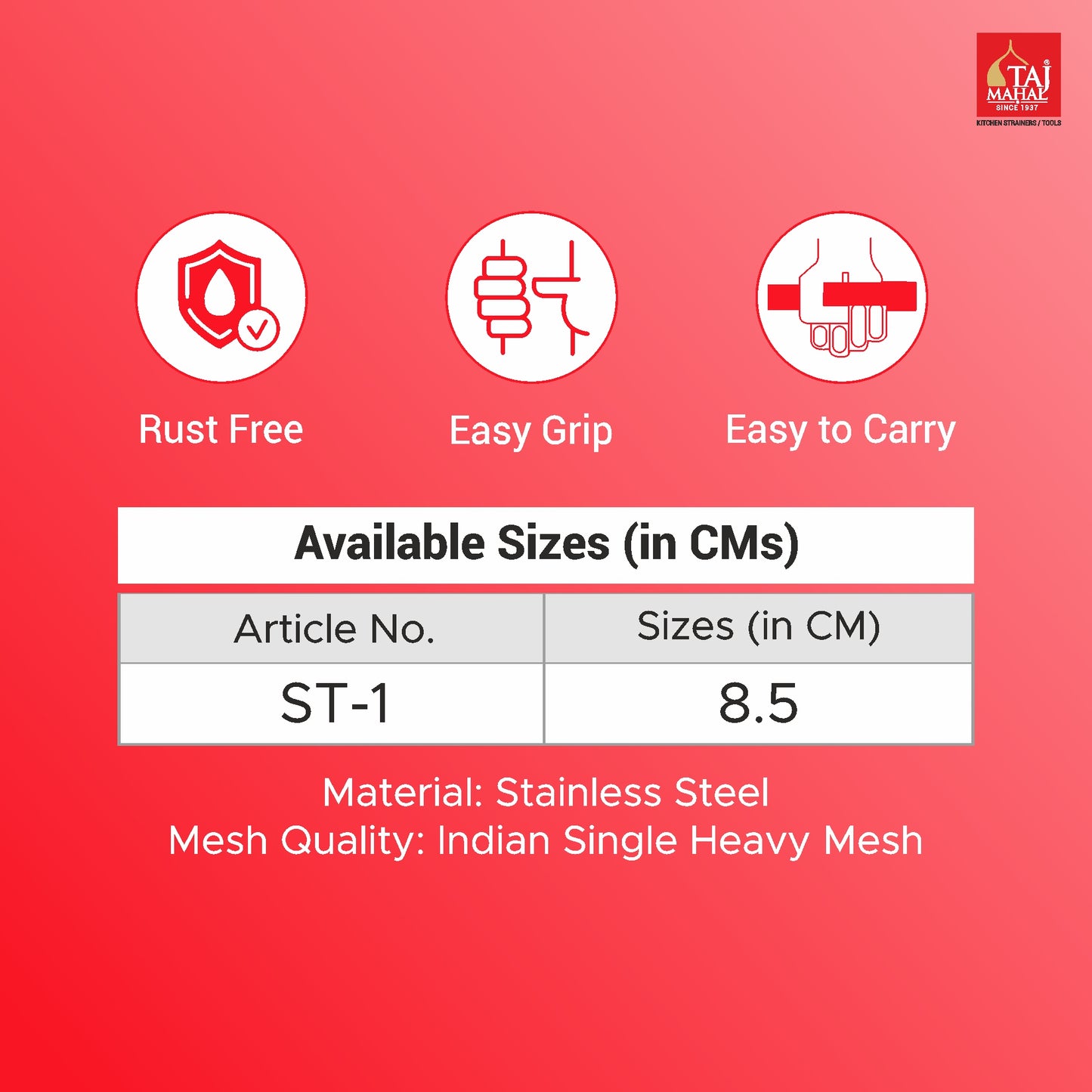 S.S. MESH SERVICE TONG