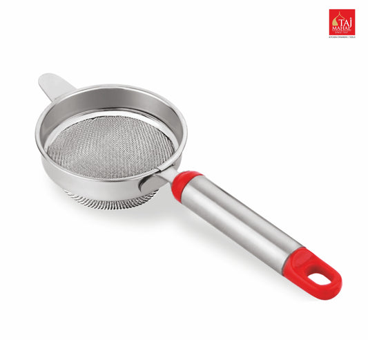 SS RED PIPE HANDLE DOUBLE MESH