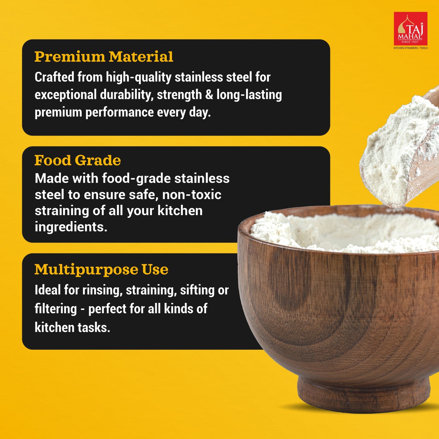 SS SLEEK AATA MAIDA SIEVE FOR REGULAR USE