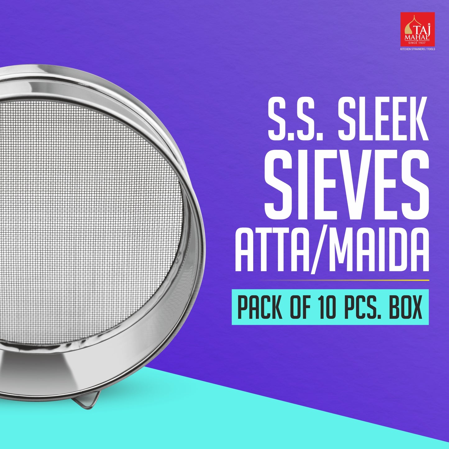 SS SLEEK SIEVES AATA MAIDA 10 PCS PACK